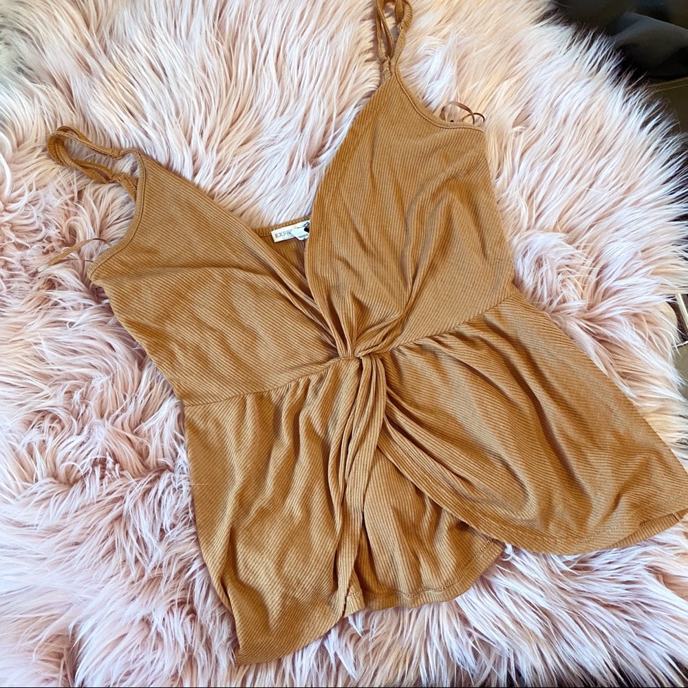 Gold lightweight tank top